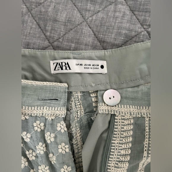 Zara patchwork pants. - Picture 3 of 5